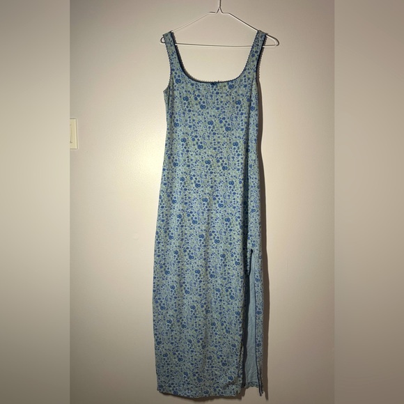 Victoria's Secret Other - vintage victoria’s secret country blue floral maxi lingerie dress size small
